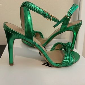 Green High Heel Sandals
